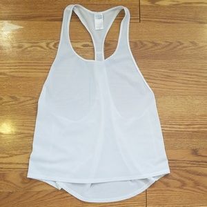 NWOT Medium Victoria's Secret Mesh Tank White